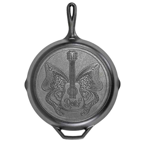 Lodge Dolly Parton 12Inch Butterfly Guitar Skillet