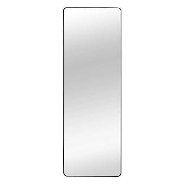 Black Aluminum Rectangle Easel Floor Mirror, 20x60