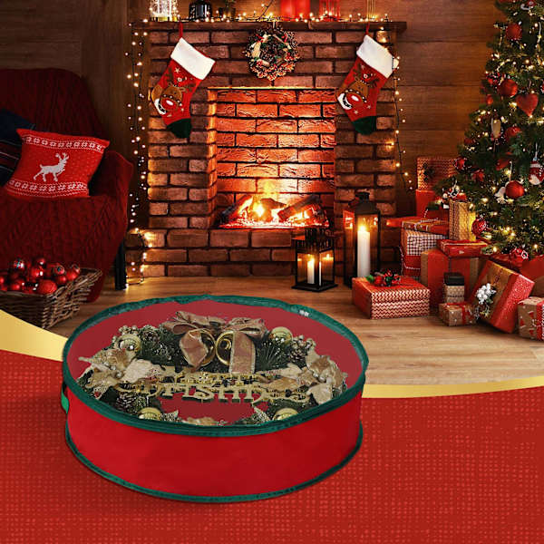 Large Christmas Wreath Storage Bag 36 Holiday Storage At Home