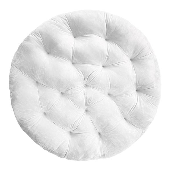 Plush Papasan Cushion, White