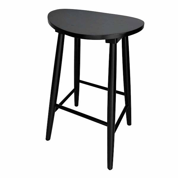 Honeybloom Hayley Barstool, Black