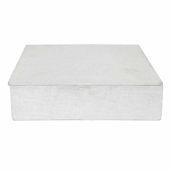 Honeybloom Cotton Slub Fabric Box, 8x6.2