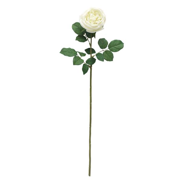 Willow Crossley Ivory Real Touch Rose Floral Stem, 25.6"