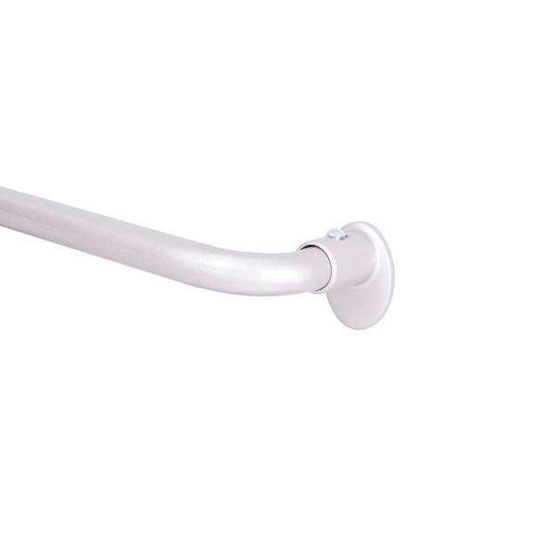 Sunzero 5/8" Silver Wrap Curtain Rod, 48-86"