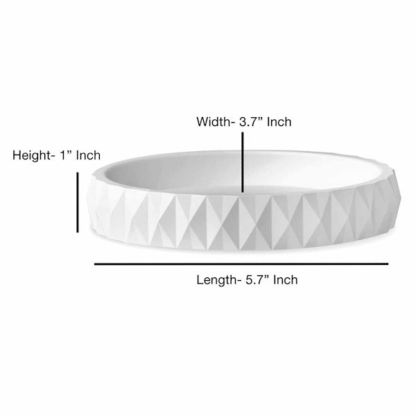 Crosby St. White Wave Bath Soap Dish
