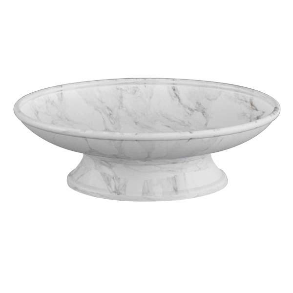 Providence Belle Grey & White Marbled Soap Dish