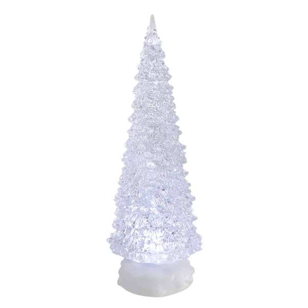 Clear Light-Up Cone Tree, 12"
