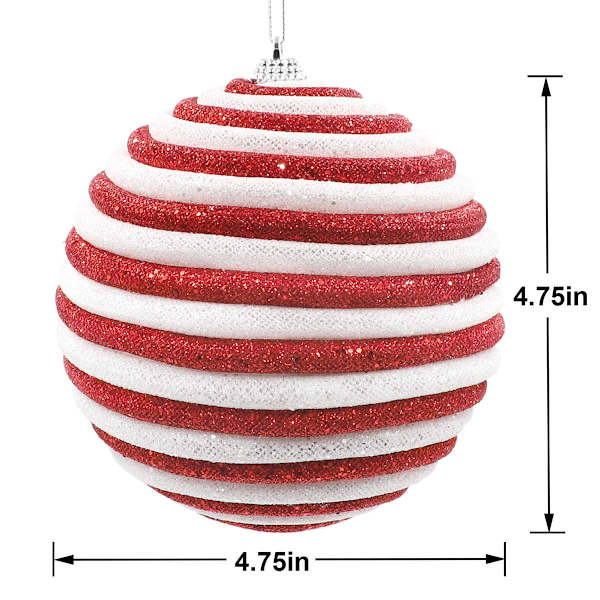 The Elf on the Shelf® Red & White Felt Ball Ornament, 4.8"
