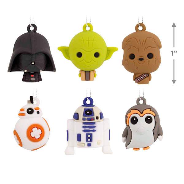 6- Piece Mini Star Wars Character Ornament Set