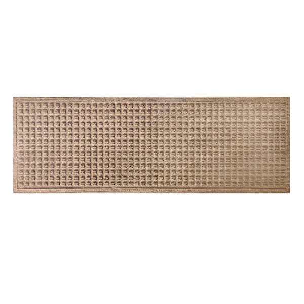 4-Pack Brown Rubber Stair Treads, 10x30