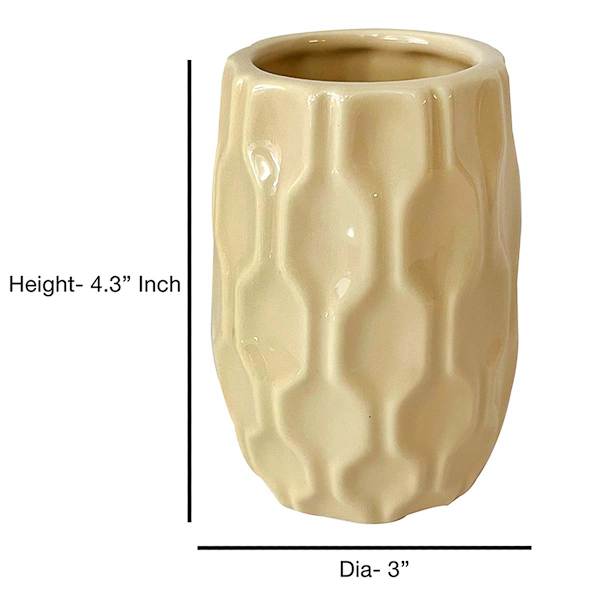 Honeybloom Kate Ceramic Yellow Tumbler