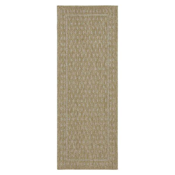 (E525) Honeybloom Fairhaven Faux Jute Outdoor Runner, 2x6
