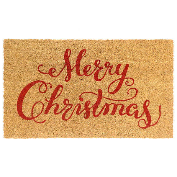 Simple Merry Christmas Coir Mat, 10x30
