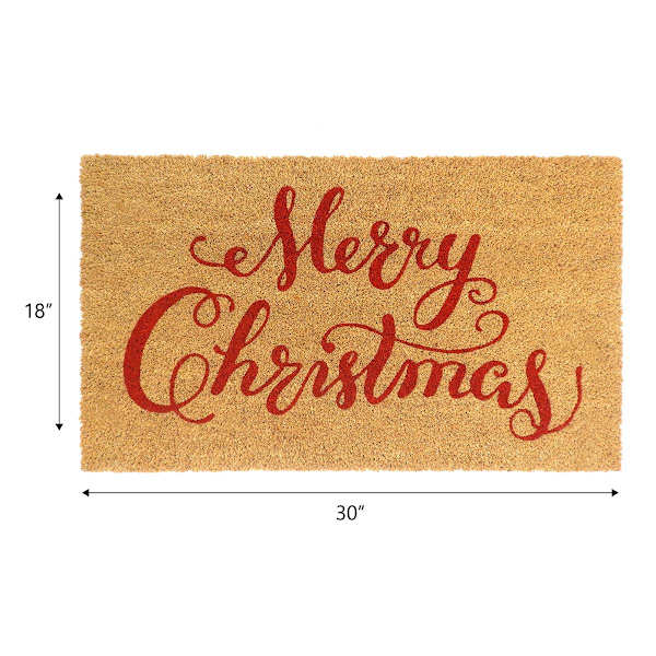 Simple Merry Christmas Coir Mat, 10x30