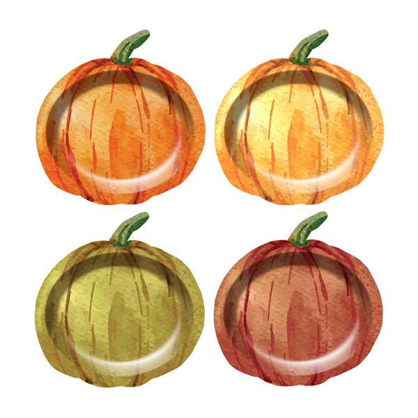 Die Cut Pumpkin Autumn Foliage 8In 8Ct
