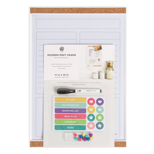 Modern Pinit Frame Dry Erase Planner, 11x16