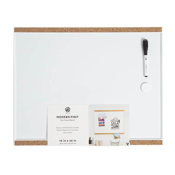 Modern Pinit Magnetic Dry Erase Board Frame, 16x20