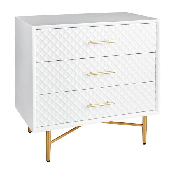 Serena Wooden Cabinet, White