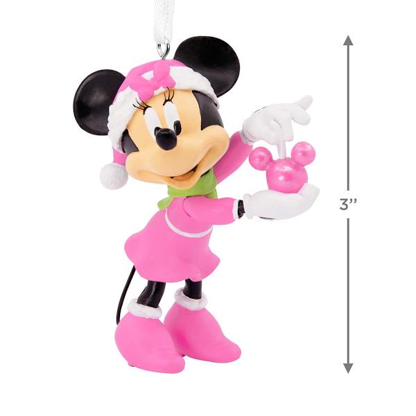 Disney Resin Minnie With Ornament, 4.8"