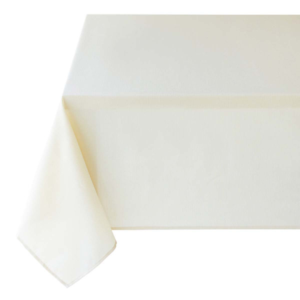 Basics Solid Ivory Tablecloth, 60x84