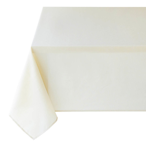 Basics Solid Ivory Tablecloth, 60x104