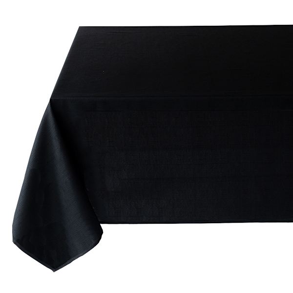 Basics Solid Black Tablecloth, 60x84