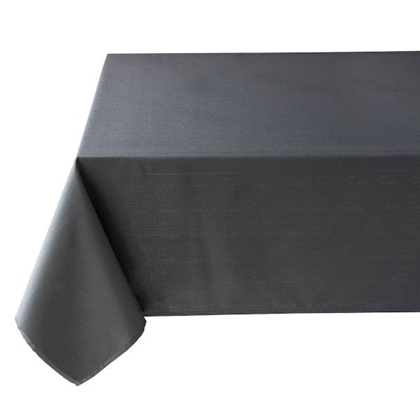 Basics Solid Charcoal Tablecloth, 60x104