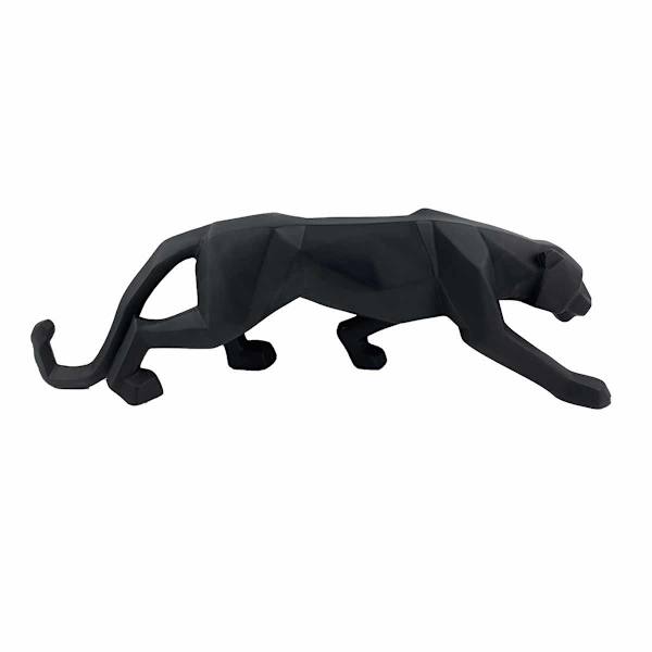 Black Geometric Leopard, 19"