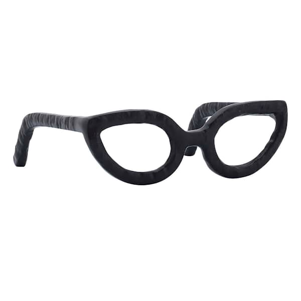 Black Glasses Sculpture, 8"