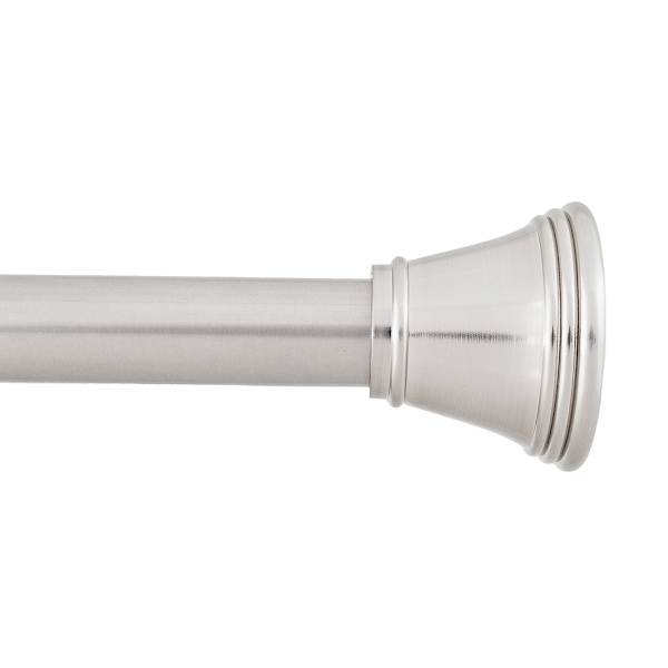 Gloria Brushed Nickel Shower Rod 42-72