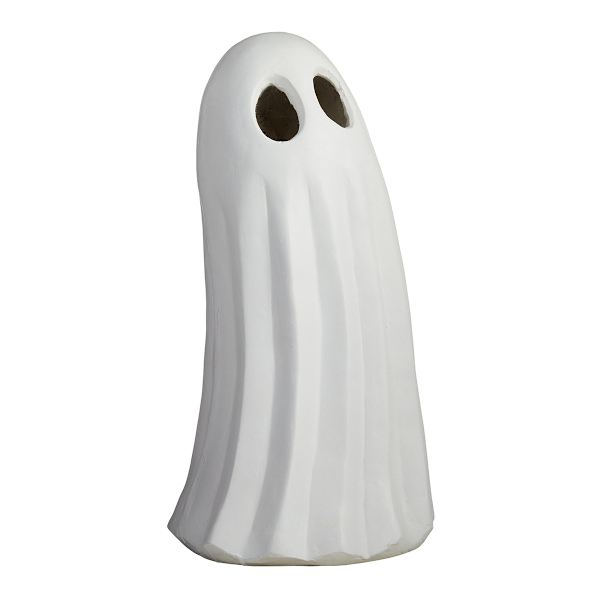 Homespun Halloween Ghost with LED Eyes, 24"