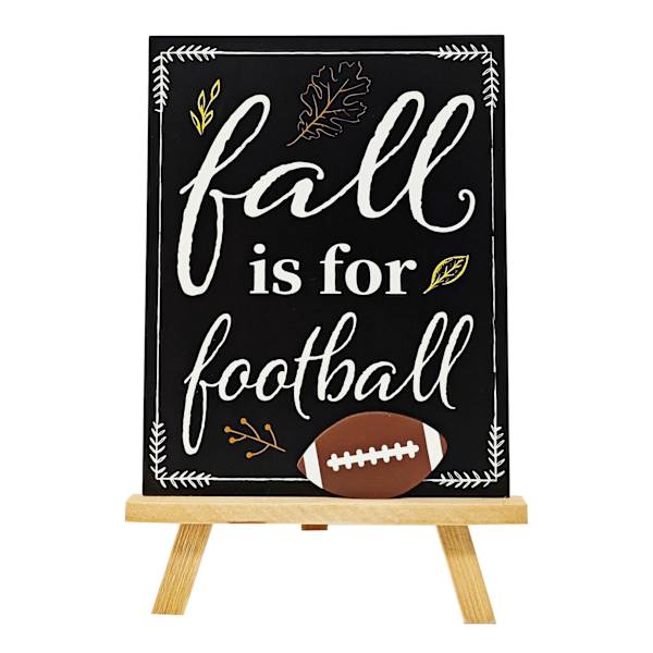 Homespun Harvest Football Tabletop Decor, 11"