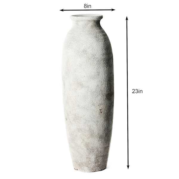 Honeybloom Neutral Ceramic Vase, 23"