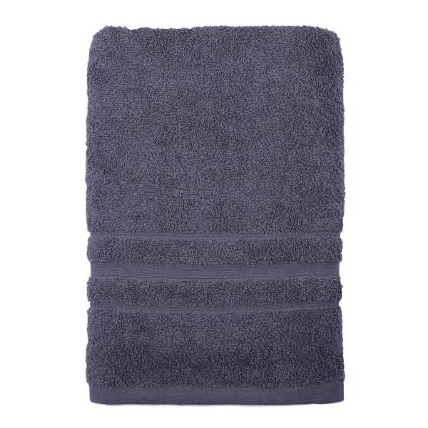 Essential Solid Dark Grey Bath Towel, 30x54