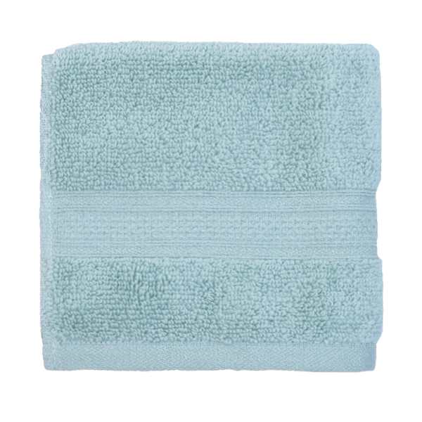 Providence Luxury Sea Green Washcloth, 13"