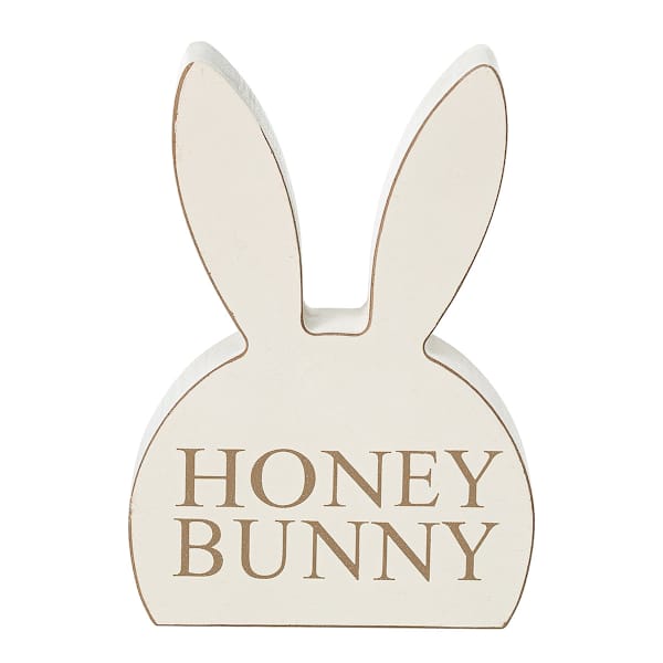 Honeybloom Honey Bunny Table Sign, 6"