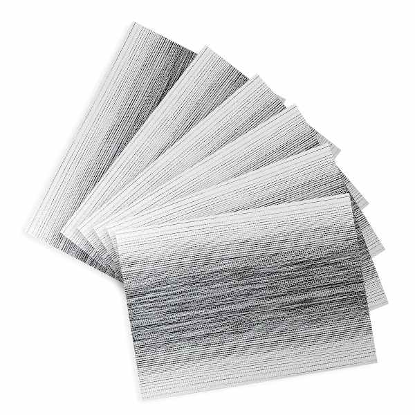 Set of 6 Otto Black Ombre Woven Vinyl Placemats, 13x18