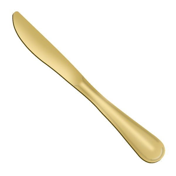Bayley Dinner Knife, Champagne Gold