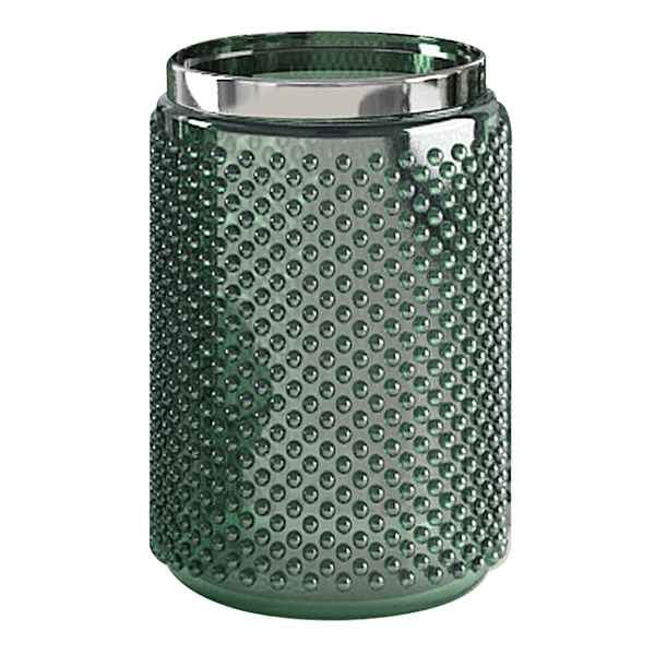 Honeybloom Green Bubble Glass Bath Tumbler, 5"