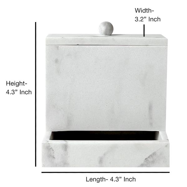 Marble Resin Q-Tip Box