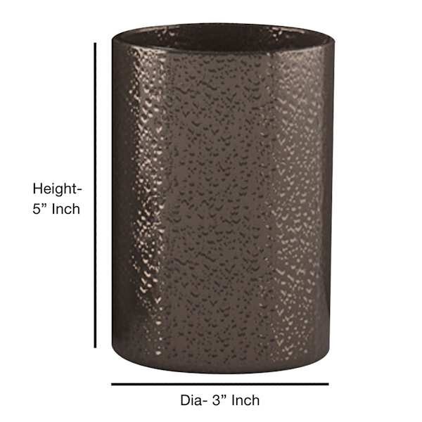 Found & Fable Nico Bronze Textured Tumbler, 5"