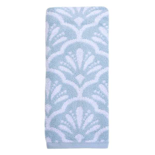Providence Luxury Jacquard Light Blue Hand Towel, 16x28