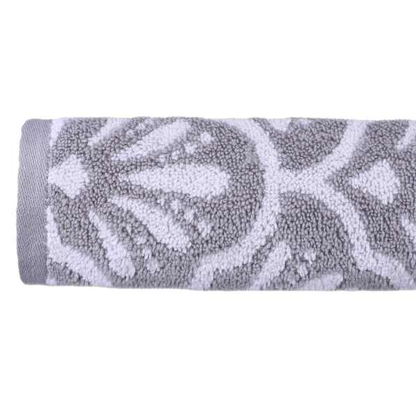 Providence Luxury Jacquard Grey Bath Towel, 30x56