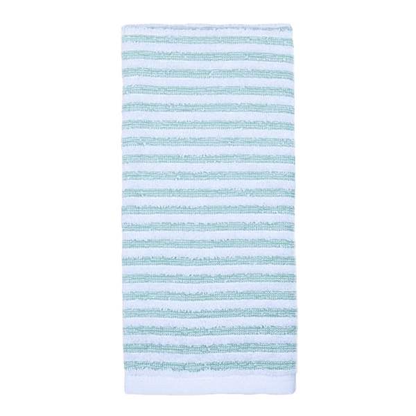 Essential Striped Green Hand Towel, 16x26