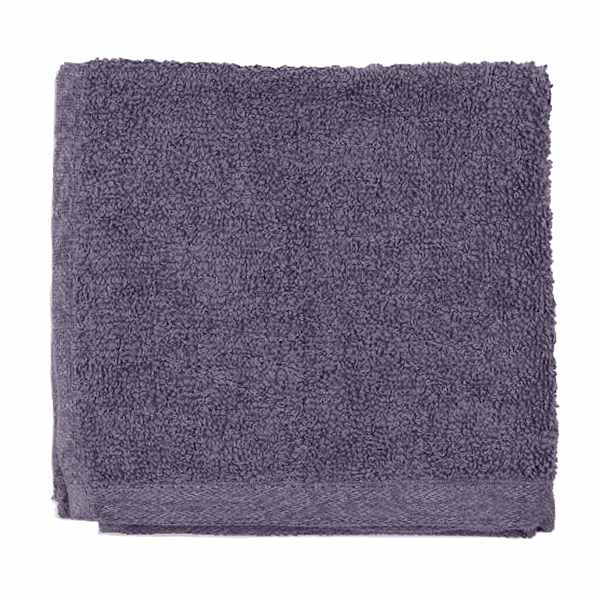 Essential Solid Purple Washcloth, 13"