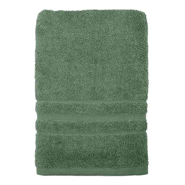 Essential Solid Green Bath Towel, 30x54
