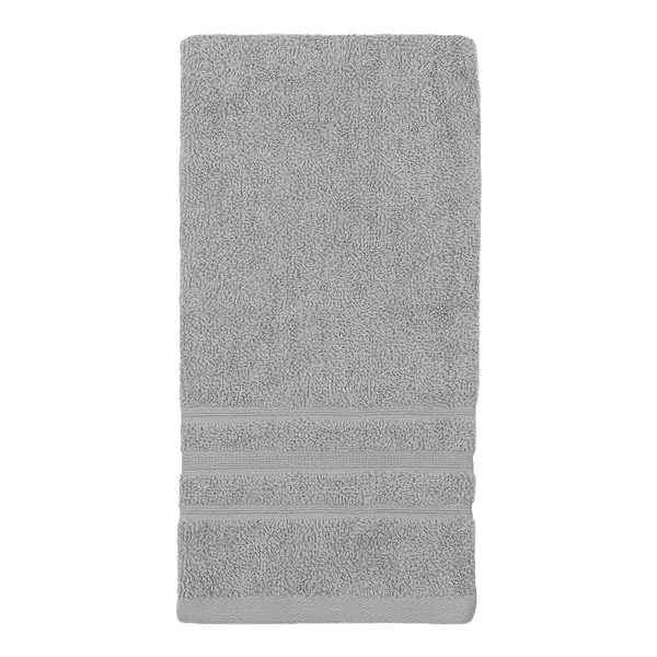 Essential Solid Light Grey Hand Towel, 16x26