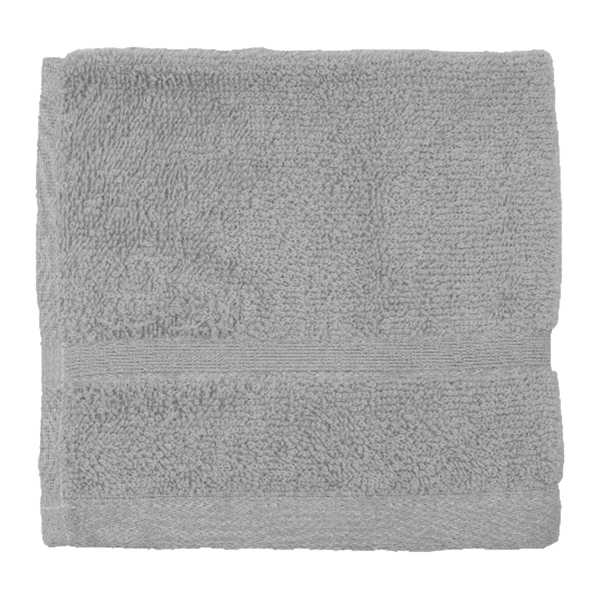Essential Solid Light Grey Washcloth, 13"