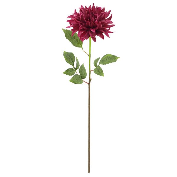 Willow Crossley Dark Purple Dahlia Floral Stem, 28.5"