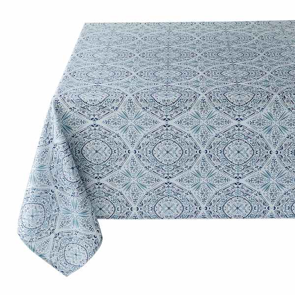 Cameo Blue Morocco Tablecloth, 60x84